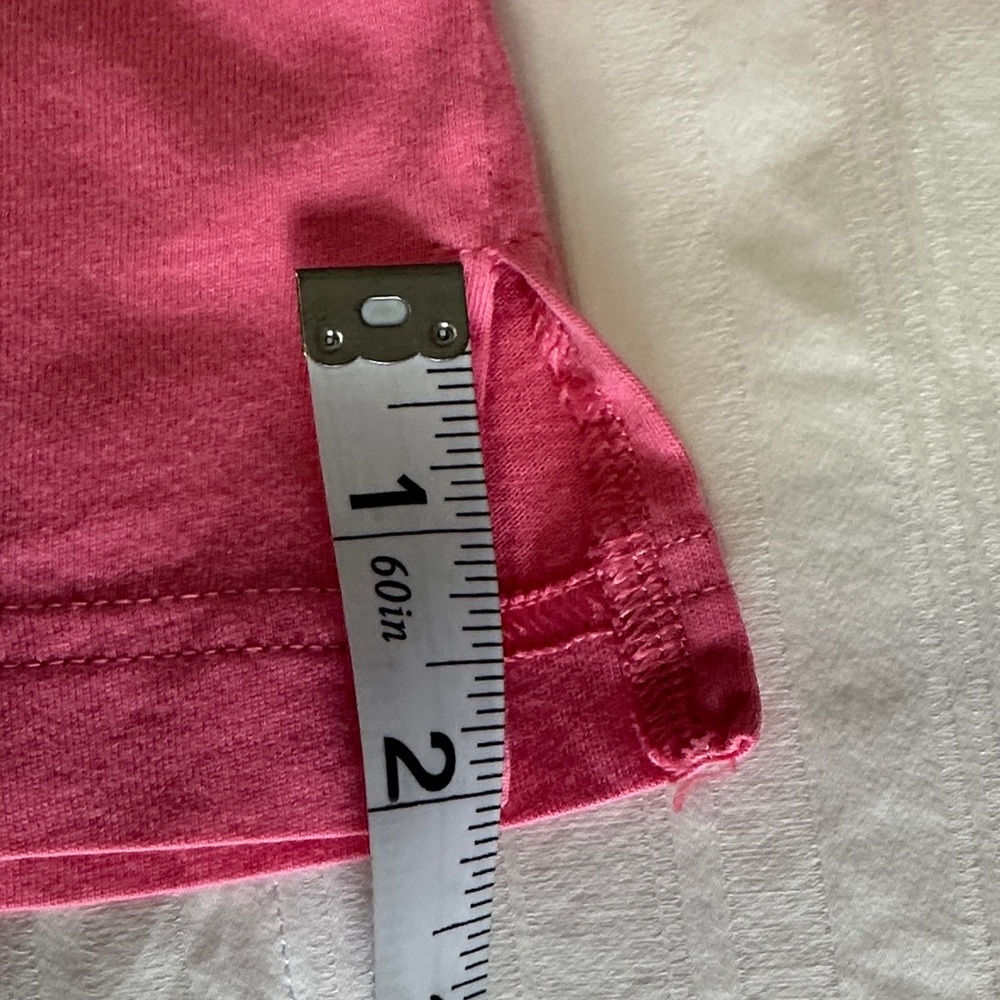 PINK Victoria's Secret Pink Long Sleeve Tee Black Mesh Detail Medium Oversized - Picture 9 of 13